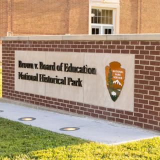 picture of Brown v Board of Education National Historical Park sign